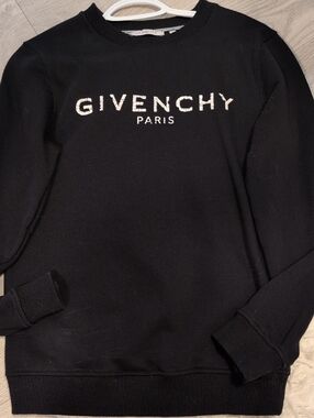 Givenchy Paris Black Logo Sweatshirt